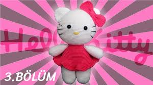 Amigurumi Hello Kitty Kedi Yapimi 3 Bolum Govde Vucut Yapimi Orgu Kedi 3 4 Youtube