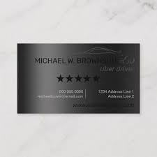 Metallic Gray Silver Minimal Driver Car Auto Uber Business Card Zazzle Com With Images Uber Business Driver Card