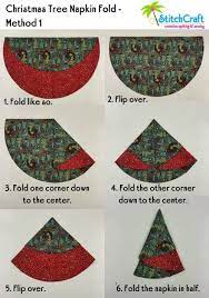 Christmas Tree Circular Napkins Are So Quick And Easy That We Thought We D Share A Christmas Tree Napkin Fold Christmas Tree Napkins Fabric Christmas Ornaments