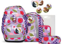 Schulrucksack Komplettset lila pink Ergobag Pack BlütenzauBär
