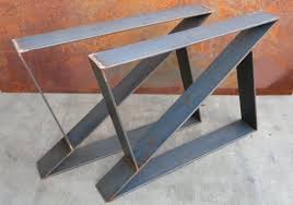 z metal table legs set of 2 pieds de table table metal meuble bois metal
