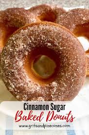 Easy Baked Cinnamon Sugar Donuts Recipe Gritsandpinecones Com Recipe Homemade Donuts Recipe Donut Recipes Sugar Donuts Recipe
