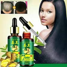 Do essential oils or carrier oils offer any help for hair regrowth? Hair Regrow 7 Day Ginger Germinal Essential Oil Hair Growth Hair Loss Treatment Hair Care Hair Growth Serum For Men Women 30ml Adefode Online