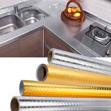 Funlife® wall sticker waterproof tile sticker decorative pvc oil proof easy to clean removable bathroom kitchen backsplash floor. Kitchen Oil Proof Self Adhesive Wall Stickers Antifouling Hightemperature Aluminum Foil Waterproof Wallpapers Cabinet Wall Paper Wallpapers Aliexpress