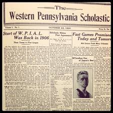 The First Issue Of The Western Pennsylvania Scholastic Published October 22 1920 Scholastic Candless Books