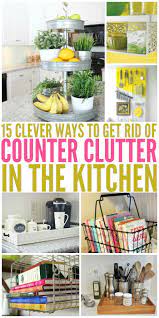 15 Clever Ways To Get Rid Of Kitchen Counter Clutter Counter Clutter Organization Hacks Home Organization