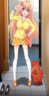 mitsui hana, baka na imouto o rikou ni suru no wa ore no xx dake na ken ni  tsuite, highres, tagme, 1girl, blonde hair, dress, female focus,  fingernails, purple eyes, skirt, solo,