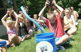 We've made this list simple and uses minimum supplies, just in case you need some last minute planning help. Water Bucket Relay Game For Kids Relay Games For Kids Water Games For Kids Kids Party Games