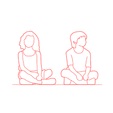 A place at which roads, lines, or tracks intersect; Sitting Criss Cross Applesauce Kids Front Dimensions Drawings Dimensions Com