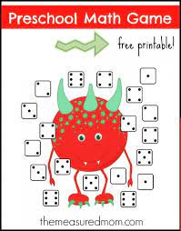 Monster Dice Match Preschool Math Games Free Preschool Math Games Math Games For Kids