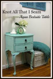 Restyle Relove Main Bedroom Makeover Side Tables Part 3 Teal Bedside Tables Bedroom Makeover Diy Furniture Makeover