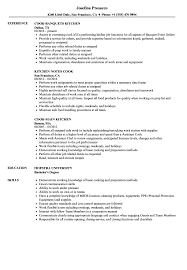 kitchen cook resume samples velvet jobs