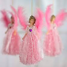 Amazon.com: Pink Victorian Sparkle Feather Angel Ornaments | 12 Angels |  Designed for Indoor use : Arts, Crafts & Sewing