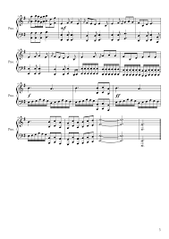 Sheet Music Made By Nba Yoh For Piano Fairy Tail Dragon Slayer Fairy Tail Dragon Slayer