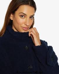 Manteau en peluche à col haut Julie Borg