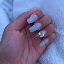 In today s video i m doing this bomb acrylic green and blue butterfly set and i decided to film it to make it a tutorial. Baby Blue Sky Blue Acrylic Clear Butterfly Nails Nail And Manicure Trends