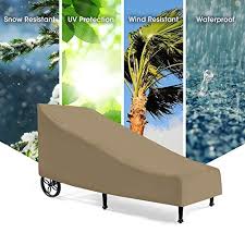 This large outdoor lounger features waterproof cushions, a convertible. Sunpatio Outdoor Chaise Lounge Cover Heavy Duty Waterproof Lounge Chair Cover With Sealed Seam Patio Furniture Cover 80 L X 36 W X 32 12 H Fadestop Material All Weather Protection Taupe Pricepulse