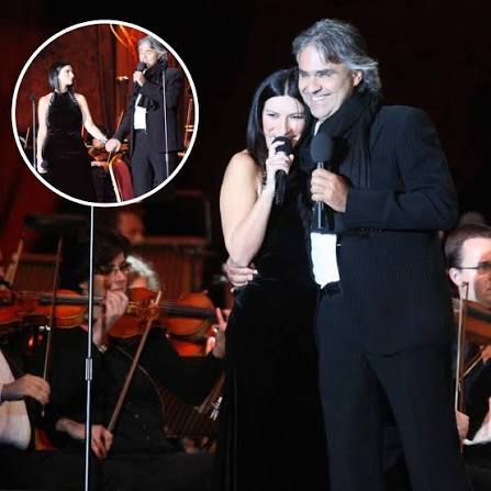 Andrea Bocelli and Laura Pausini honored tenor Luciano Pavarotti with a  stunning duet of "Dare to Live" that left the entire hall in silence. The  performance was so breathtaking, it's hard to