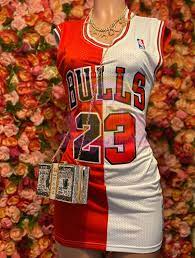 The latest los angeles lakers champs merchandise is in stock at fansedge. Jordan Bulls Red White Split Jersey Dress Read Description Dollfayce Playhouse