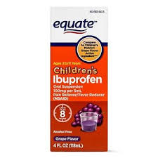 Details About Equate Childrens Ibuprofen Grape Suspension 100 Mg 4 Oz Exp 09 19