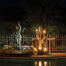 Desert Steel 5 Ft Steel Saguaro Torch 150 052hd The Home Depot Garden Torch Cactus Garden Saguaro Cactus