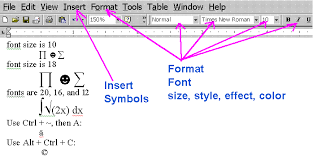 Word Inserting Symbols