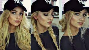 Instagram Baddie Hair Tutorial 3 Baseball Cap Hairstyles Cap Hair Ball Cap Hairstyles Cap Hairstyles
