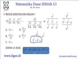 Pembahasan simak ui 2016 fisika. Kunci Jawaban Soal Simak Ui 2017