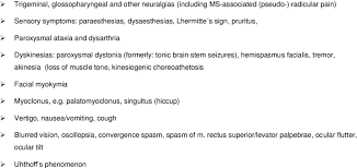 The cause of multiple sclerosis is unknown. Paroxysmal Symptoms In Multiple Sclerosis Download Table
