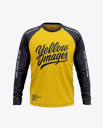 Men S Raglan Long Sleeve T Shirt Mockup Front View In Apparel Mockups On Yellow Images Object Mockups Shirt Mockup Clothing Mockup Tshirt Mockup