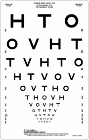 Hto Visual Acuity Card 3m Logmar Charts Optical