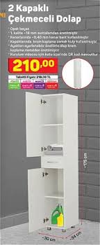 Bu ürünü satın alıp kullananların bu sayfa altında yorum yaparak kullanıcı deneyimlerini paylaşmaları için bu 2 kapaklı çekmeceli dolap özellikleri. Denni 2 Kapakli Cekmeceli Dolap 30x34x175 Cm Indirimde Market