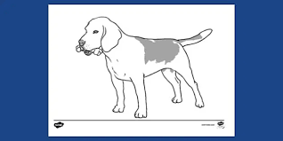Beagles are the most adorable dogs and make such a great pet. Free Beagle Dog With Bone Colouring Sheet Colouring Sheets