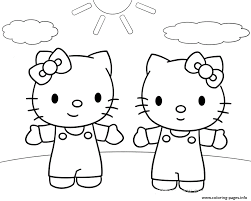So far, it has received a rating of 84 / 100 from a total of 112 user votes, 94 likes and 18 dislikes. Twin Hello Kitty Coloring Paged5bf Coloring Pages Printable
