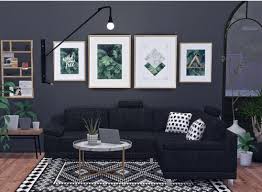 Blooming Rosy Archive Ts4 Tropical Geometry Wall Art By Sooky Check Living Room Sims 4 Sims 4 Cc Furniture Living Rooms Sims 4 Bedroom