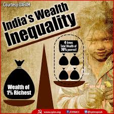 CPI (M) on Twitter: "Wealth of India's richest 1% more than 4-times of total  for 70% poorest: Oxfam #AchheDin for cronies while Millions suffer under  ModiRaj. #ModiHaiTohMumkinHai… https://t.co/Vj42icSIvD"