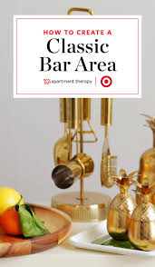 Cabinet By Day Bar Area By Night How Target Pulls Off Two Looks In One Bar Areas Beautiful Bars Classic Bar