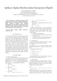 Suatu sistem aljabar disebut aljabar boolean jika memenuhi postulat huntington, yaitu formula dari enam aksioma yang dikemukakan oleh edward vermilye huntington. Aljabar Boolean Siswapelajar Com