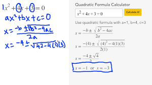 Quadratic Formula Calculator Mathpapa
