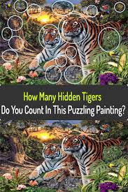 How Many Hidden Tigers Do You Count In This Puzzling Painting Majestic Animals Pet Birds Animal Planet