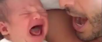 Dad Using "Om" Trick to Get Baby to Stop Crying