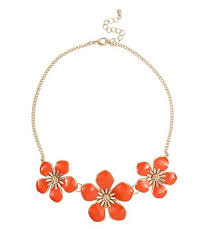 Would Like To See It On Someone First Orangeenamelflowerallwaynecklace 15 Png Necklace Designs Enamel Flower Necklace