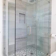 12 inspirational walk in shower designs fit for any bathroom cloudy glass shower doors this puzzled look has a beautiful finish that reacts to the incredibly chic and modern atmosphere of the ambience.the door has a shattered accent that creates a magical focal point in a very clean and clever way. Photos Hgtv