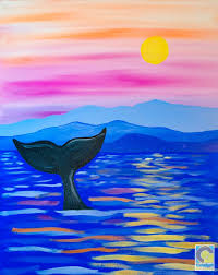 Whale Tail Canvas Painting Diy Art Painting Painting
