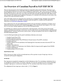 Overview Of Canadian Payroll Payroll Payroll Tax
