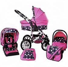 Baby Pram Pushchair Buggy Stroller Car Seat Travel System 3 In 1 Baby Doll Car Seat Pushchair Baby Doll Strollers