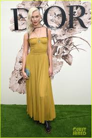 Lindsay hubbard's yellow floral dress. Karlie Kloss Debuts Platinum Blonde Hair At Dior S Paris Show Photo 3923038 Karlie Kloss Pictures Just Jared