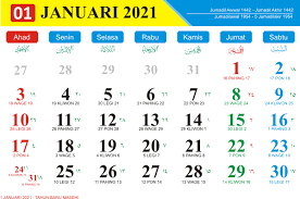 Download Master Kalender 2021 Indonesia Cdr Atau Pdf Lengkap Dan Gratis 2 Kalender Januari