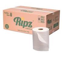 Papel Toalha Rolo Ripz 200m com 6 Rolos de 32G - Ripz