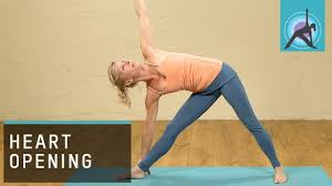 35min Heart Opening Yoga Class Meditation Warrior Triangle Hadstands Other Yoga Youtube Hatha Yoga Poses Yoga Program